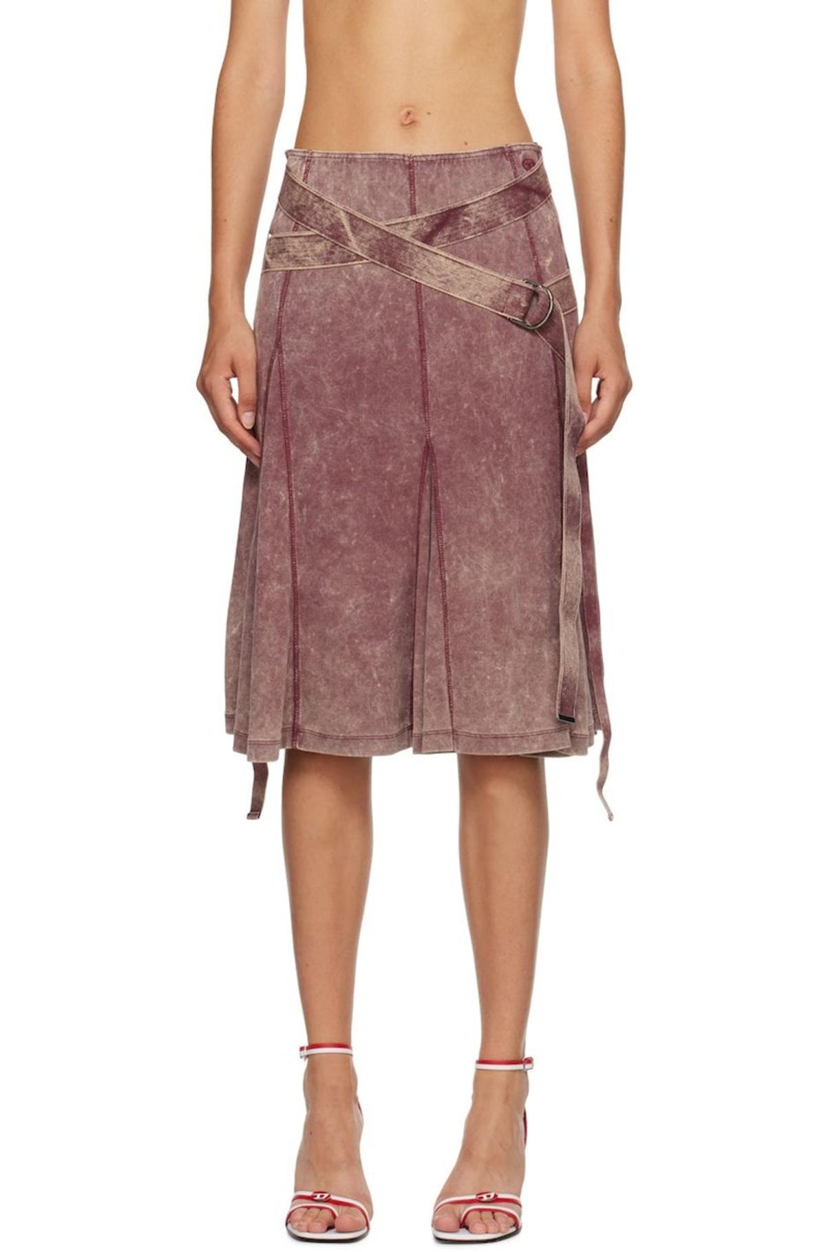 Diesel Black O-Venus Midi Skirt Diesel