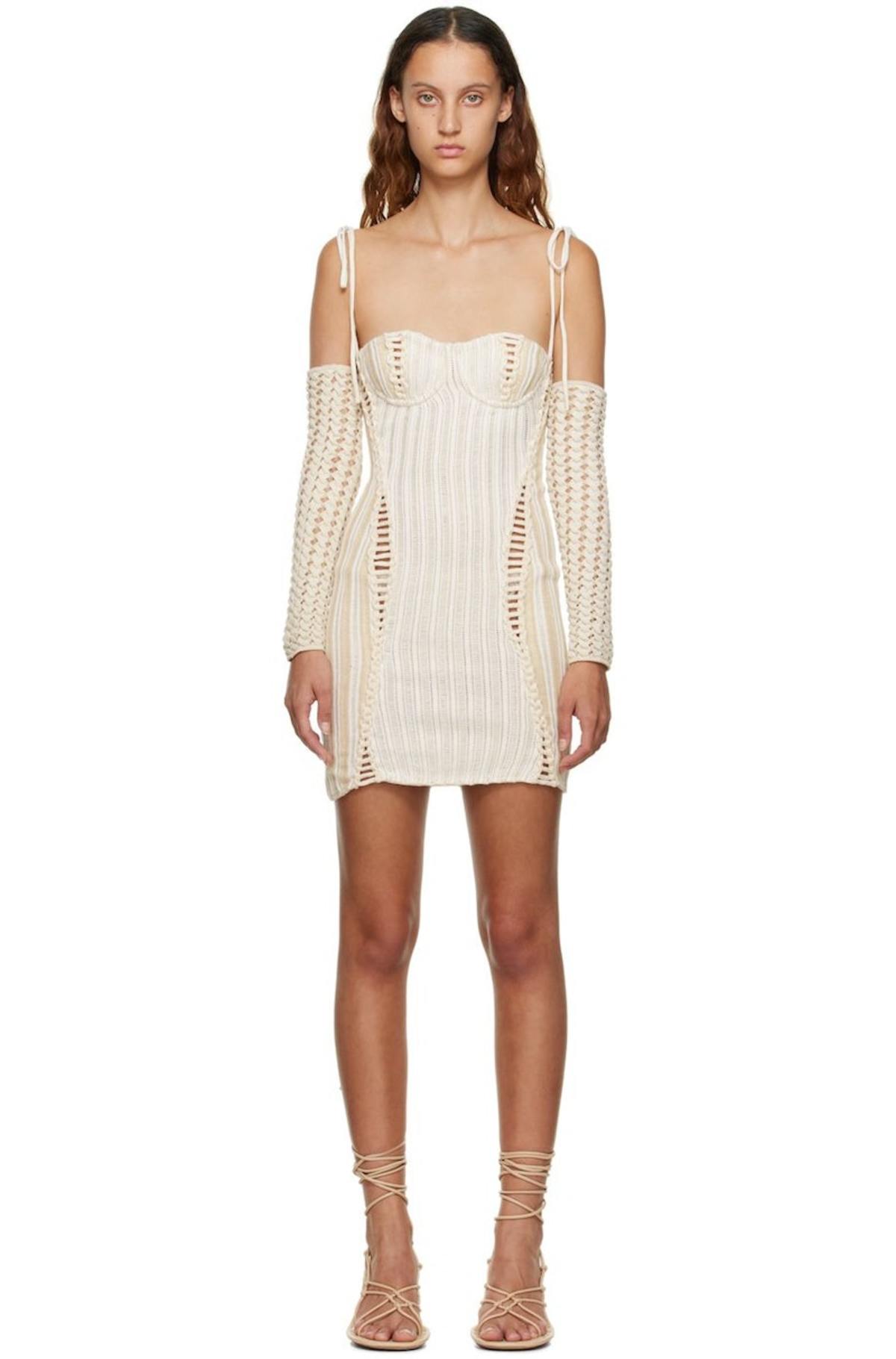 Isa Boulder SSENSE Exclusive Off White Reversible Minidress | Garmentory