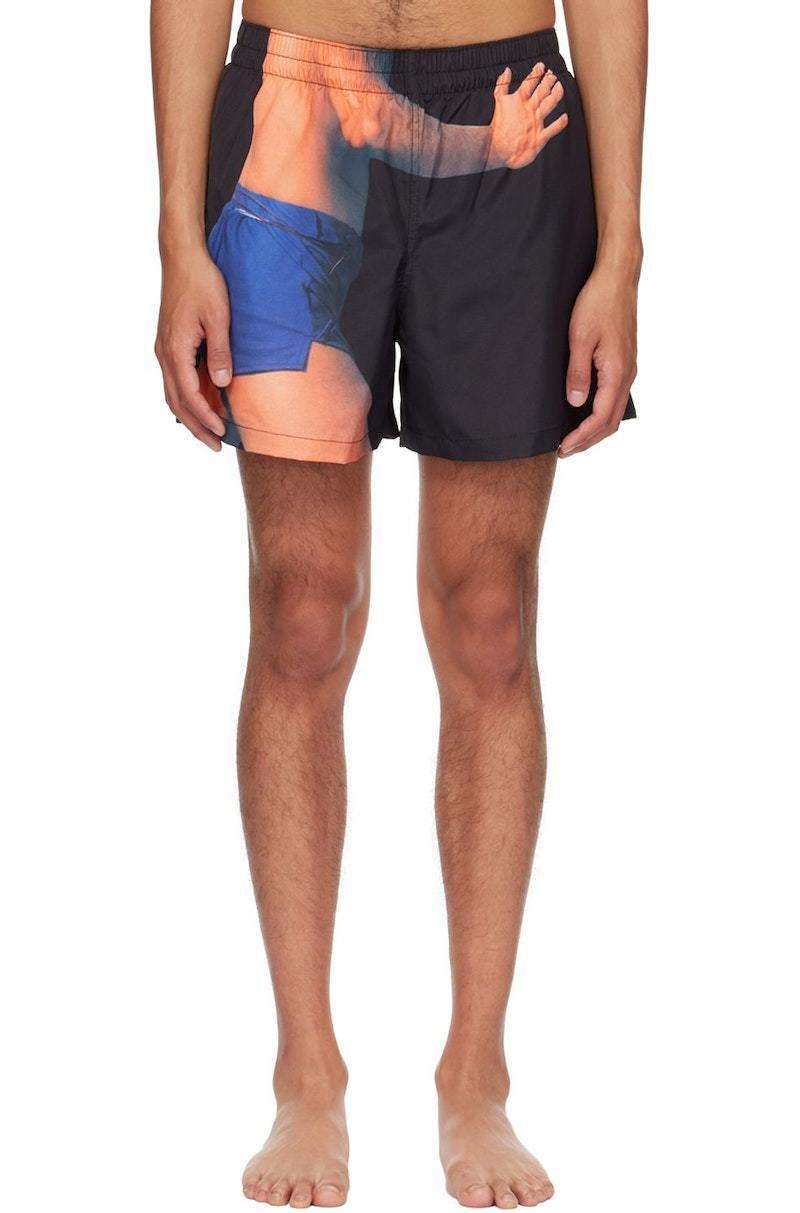 JW ANDERSON Printed Swim Shorts - Black | Garmentory