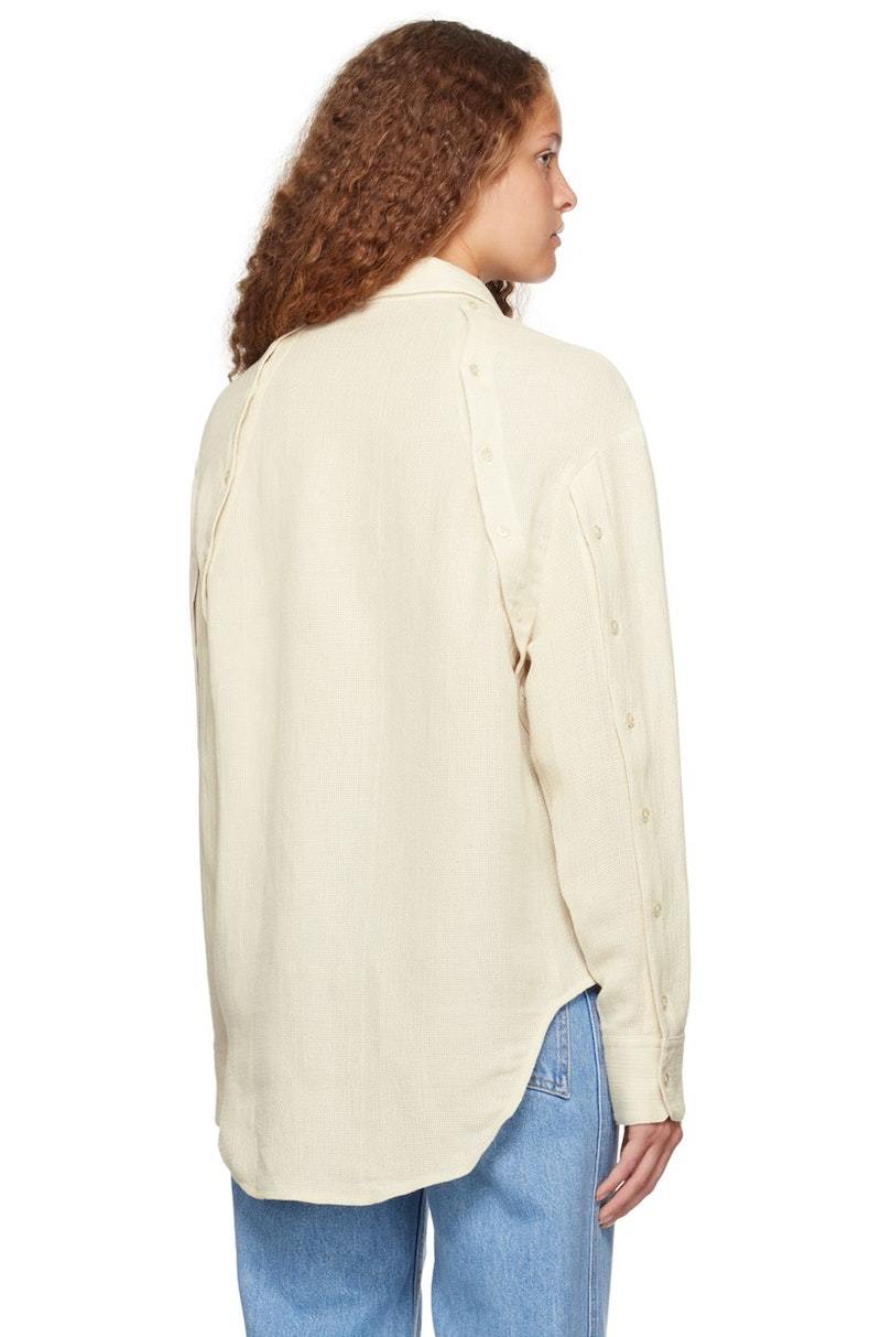 ECKHAUS LATTA Off-White Button Down Shirt - Natural | Garmentory