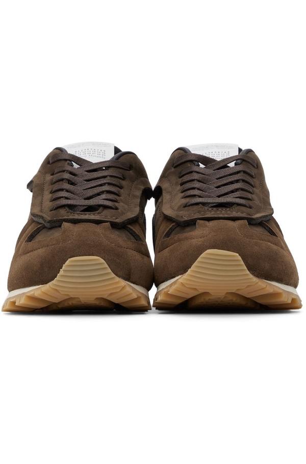 Maison Margiela Retro Runner Sneakers - Brown | Garmentory