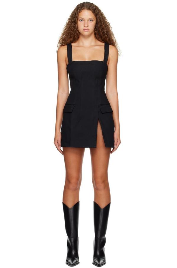 dion lee black mini dress Dion Lee Black Cut Out Sleeveless Short Dress