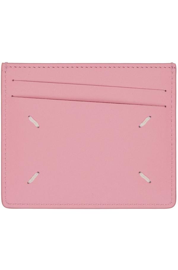 Maison Margiela Four Stitches Card Holder - Pink | Garmentory