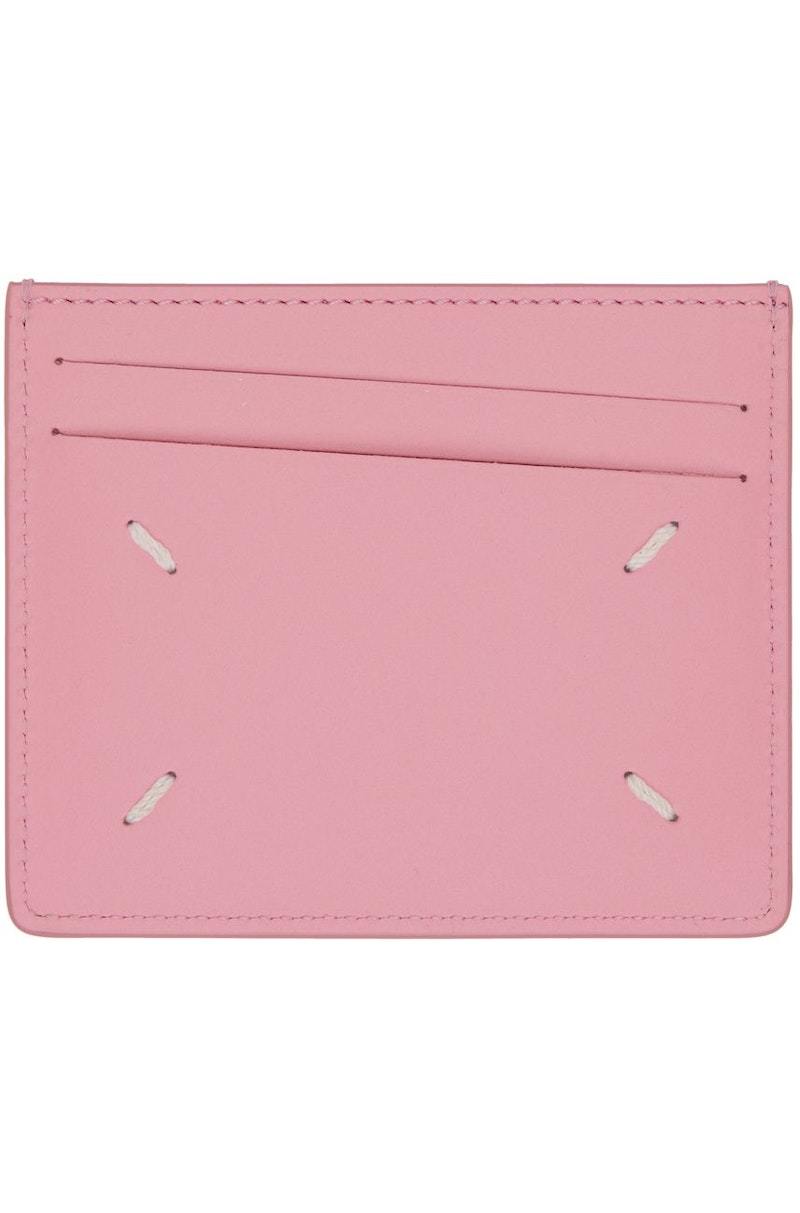 Maison Margiela Four Stitches Card Holder - Pink | Garmentory