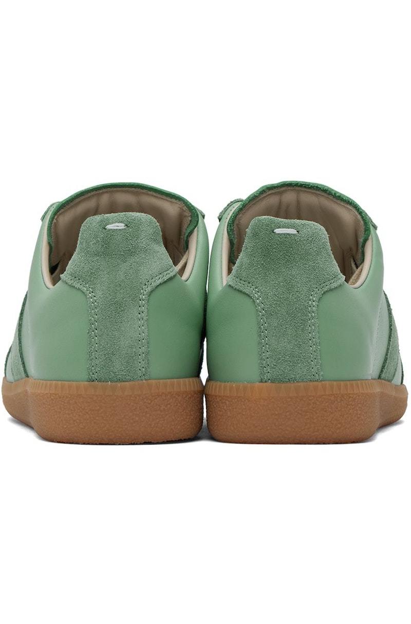 ★関税込★Maison Margiela★Calfskin Replica Sneakers Green★ Maison Margiela Green Replica Sneakers Maison Margiela