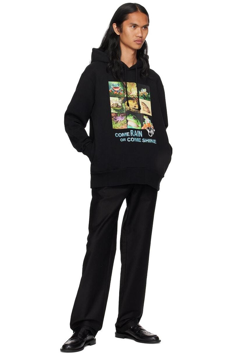 JW ANDERSON Frog Hoodie - Black | Garmentory