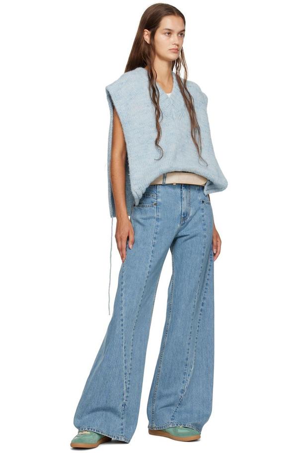 Maison Margiela Paneled Jeans - Blue | Garmentory