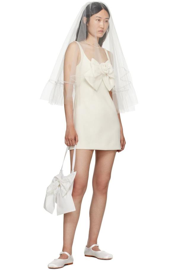 Sandy Liang SSENSE Exclusive Off-White Arden Minidress