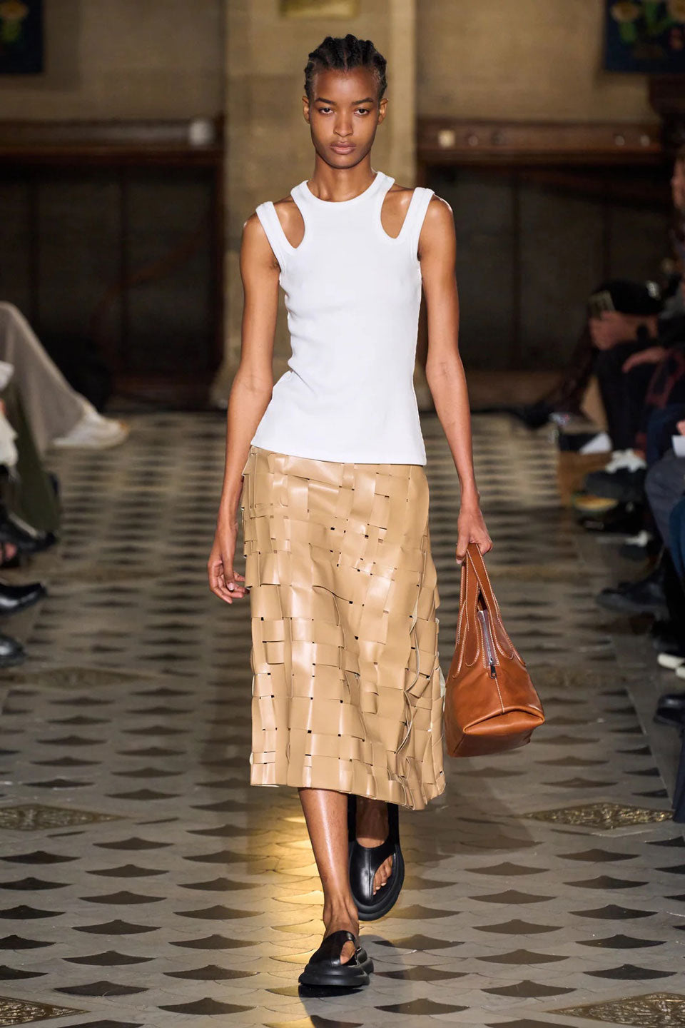 ECO LEATHER PETAL SKIRT Mサイズ Z Supply Metropolitan Leather Skirt