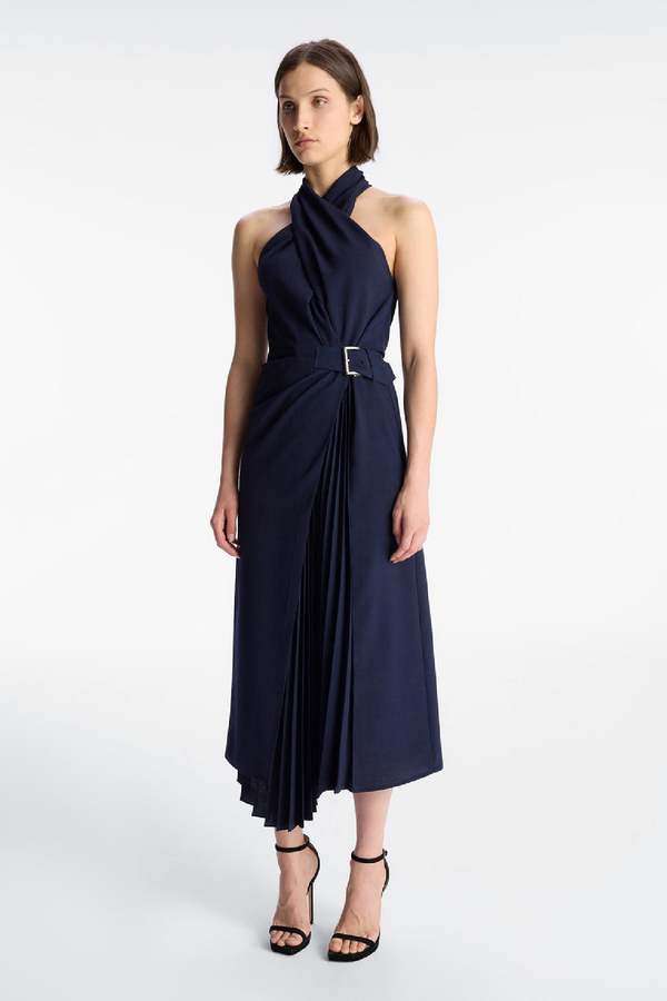 navy blue halter dress short navy blue lace halter bridesmaid dresses short wedding party dresses
