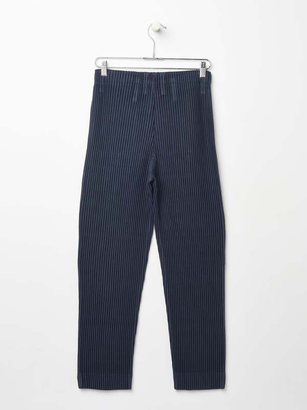 Homme Plisse Issey Miyake Basic Pants - Navy | Garmentory