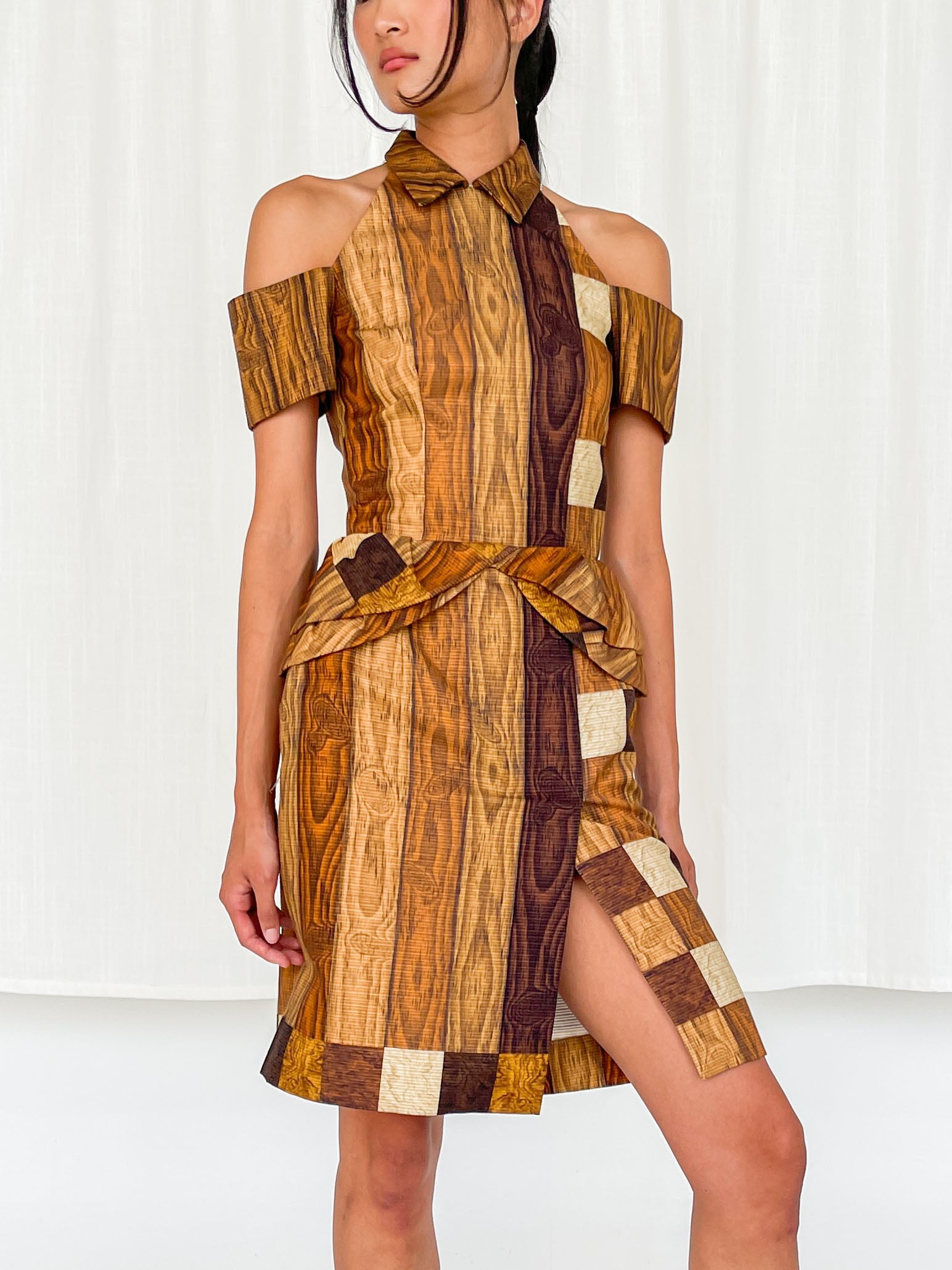 Rodarte Silk Dress 2011 Runway - Wood/Grain | Garmentory
