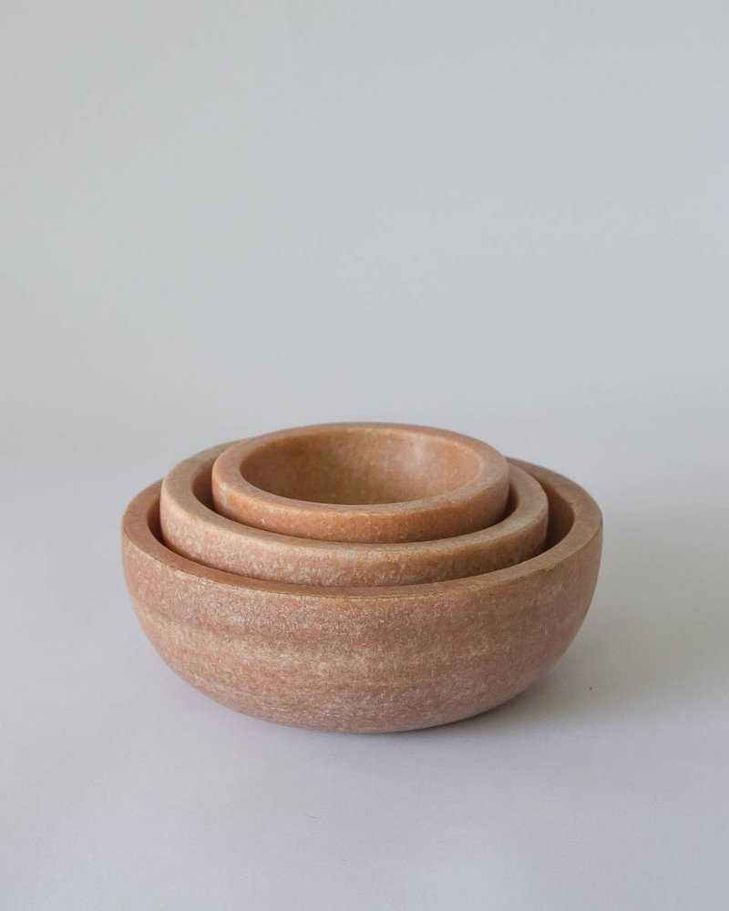 Mara Marble Bowl, Pink
