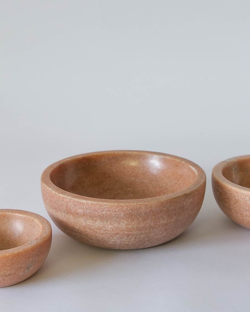 Mara Marble Bowl, Pink - Thumbnail 3
