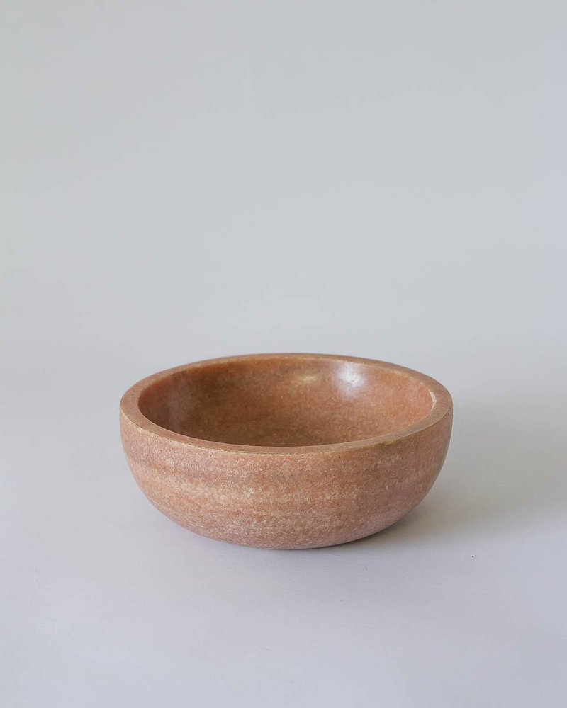 Mara Marble Bowl, Pink - Thumbnail 4