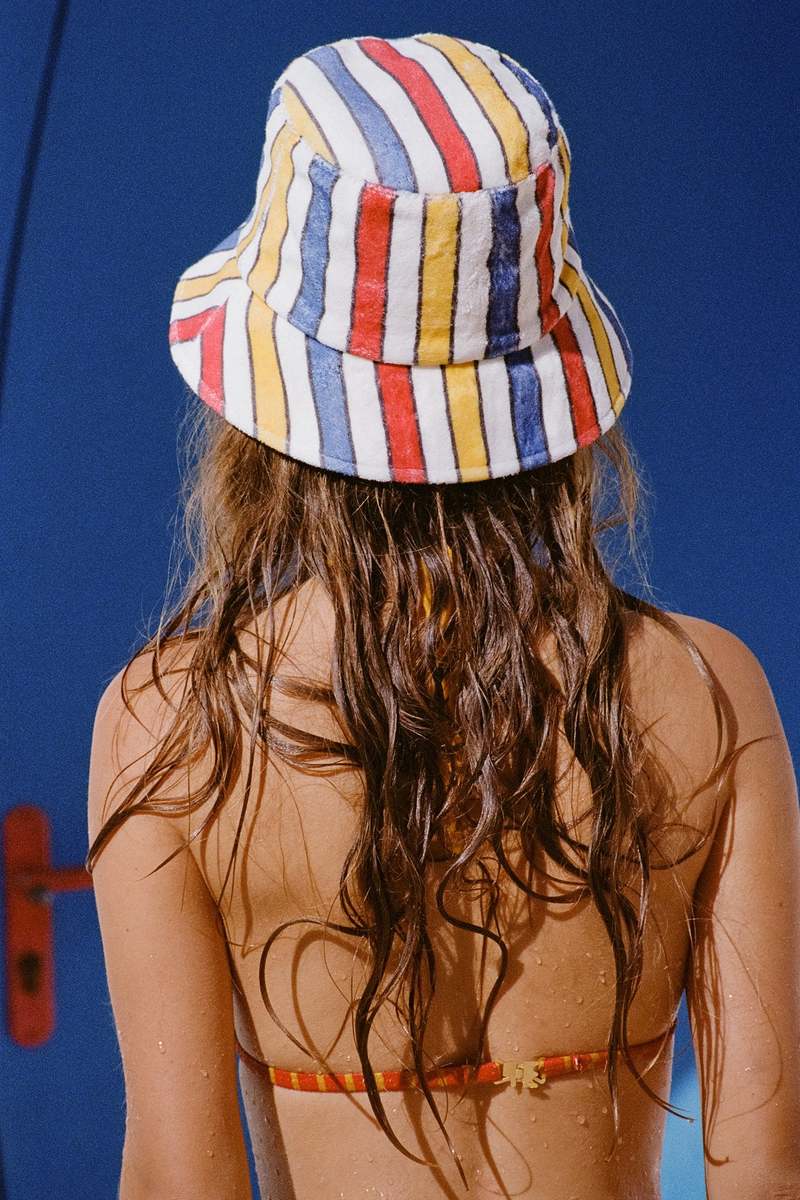 Lack of Color Shore Bucket Hat - Terry Stripe | Garmentory display picture 2