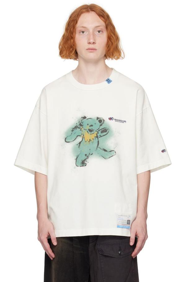 Mihara Yasuhiro Bear T-Shirt - White | Garmentory