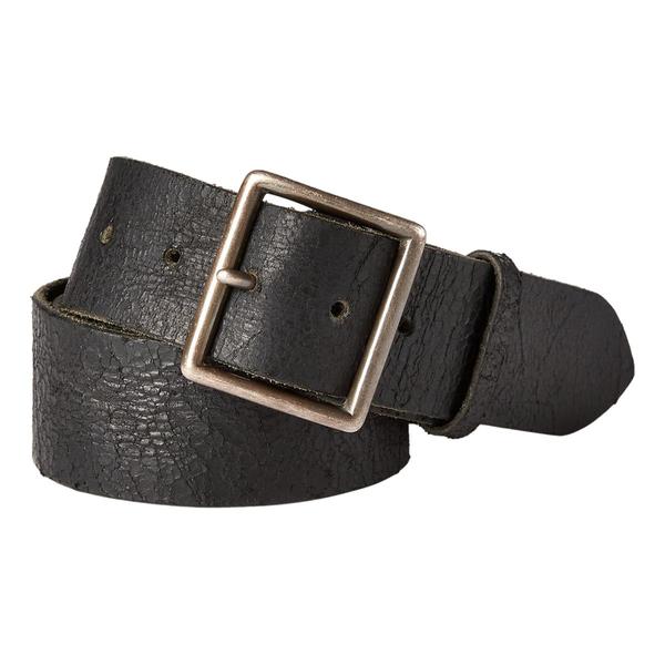 RRL Distressed Leather Belt - Vintage Black | Garmentory display picture 1