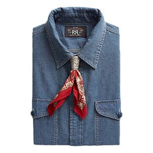 RRL Engraved Slider Bandanna - Silver | Garmentory