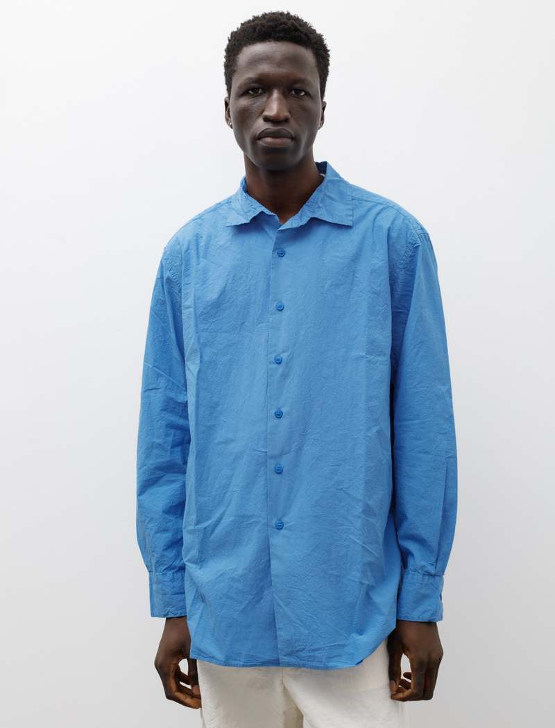 Casey Casey Mens Big Raccourcie Shirt - Azur | Garmentory