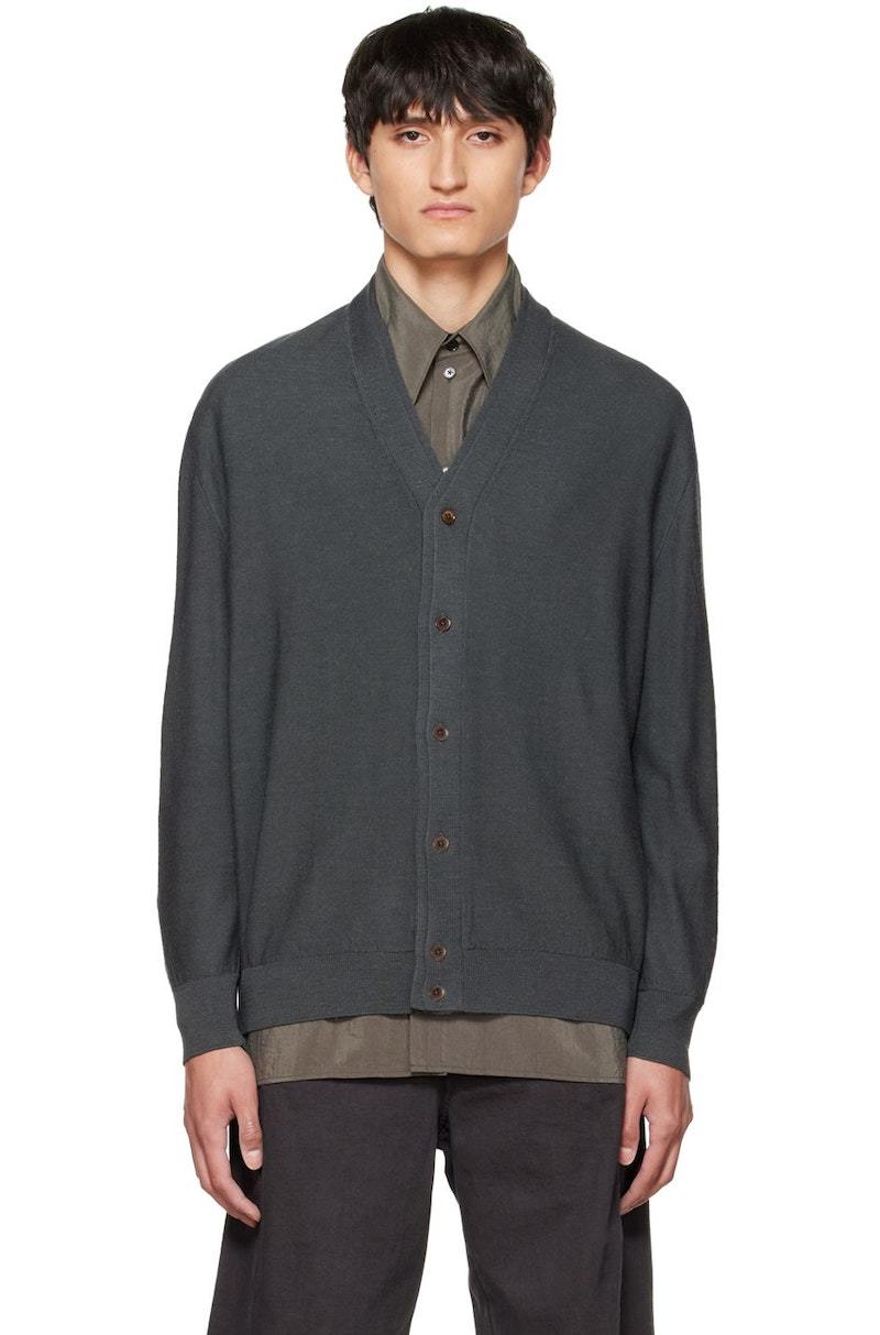 Lemaire Twisted Cardigan - Black | Garmentory