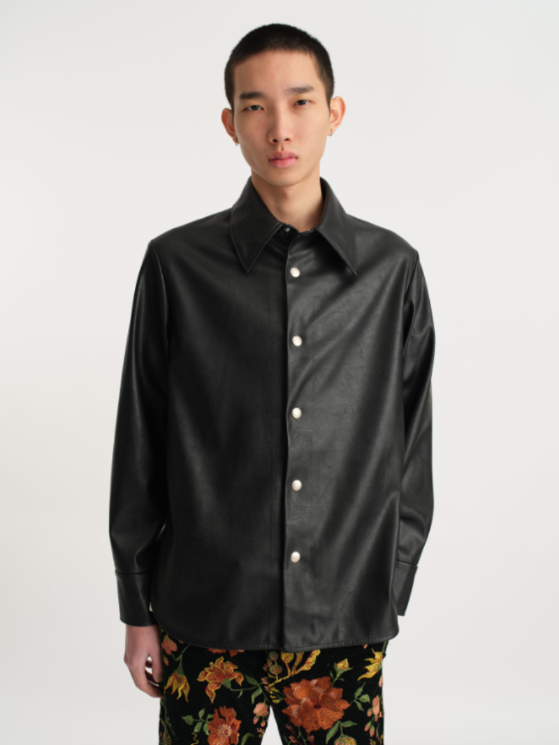 Séfr Rainier Overshirt - Space Black | Garmentory