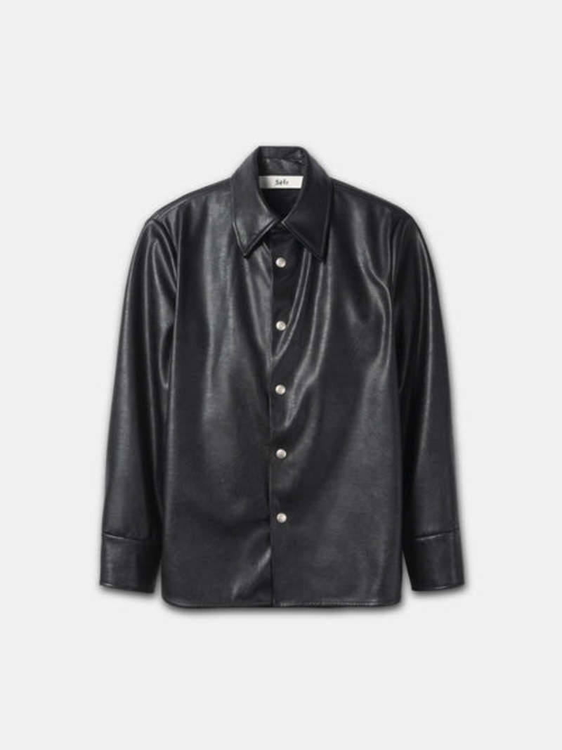 Séfr Rainier Overshirt - Space Black | Garmentory