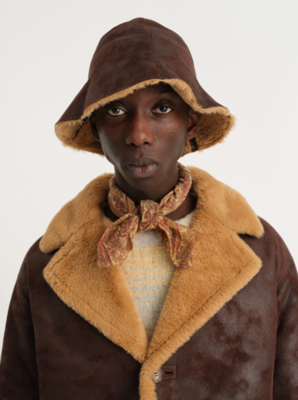 Séfr Sheridan Faux Shearling Jacket - Brown | Garmentory