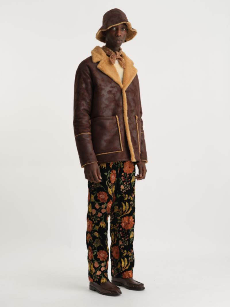 Séfr Sheridan Faux Shearling Jacket - Brown | Garmentory