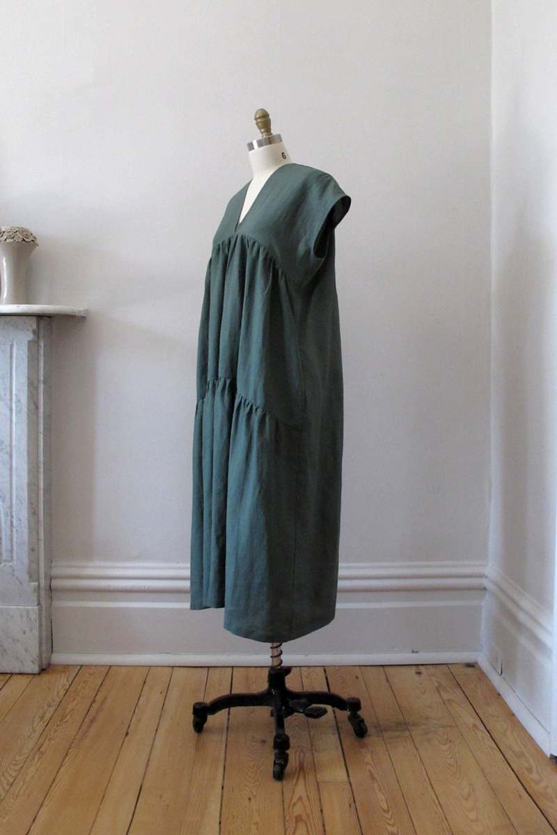 Ursa Minor Studio Gloria Linen Dress - Laurel