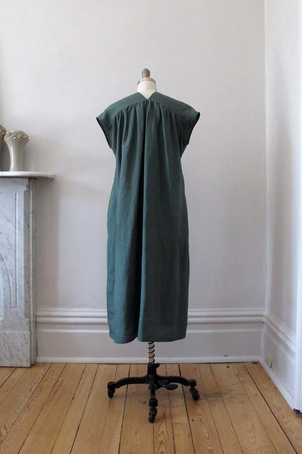 Ursa Minor Studio Gloria Linen Dress - Laurel