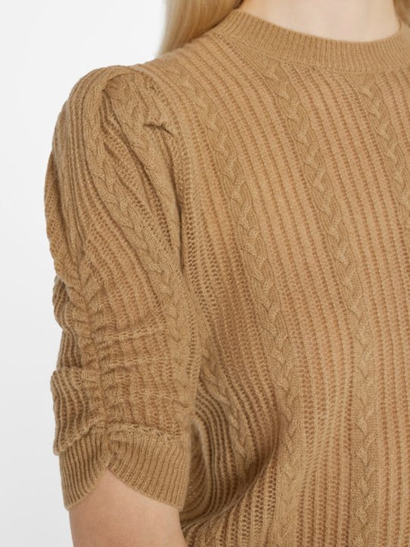 Frame Cashmere Pointelle Ribbed Sweater Beige Size XL main image 0