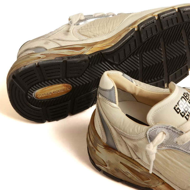 Golden Goose Running Dad Nylon And Nappa Upper With Trims