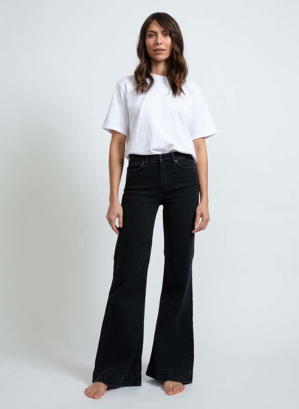 ASKK NY Juniper Wide Leg Jean - Stone