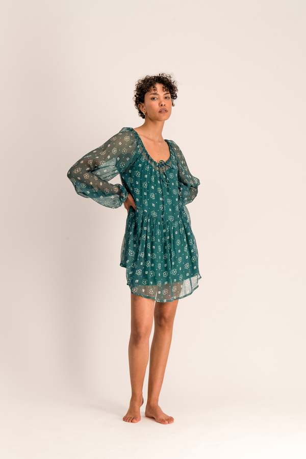 shiny dress mini Kelly Long Sleeve Sequin Mini Dress
