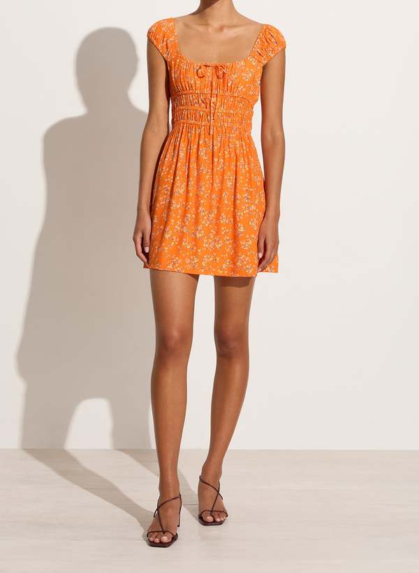 strapless open back dress ZALINA MINI DRESS