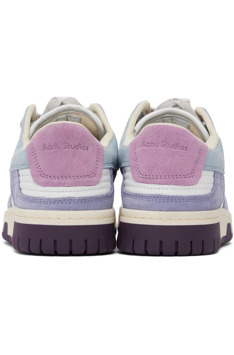 Acne Studios Blue & Purple Preppy Low Sneakers - Blue/White