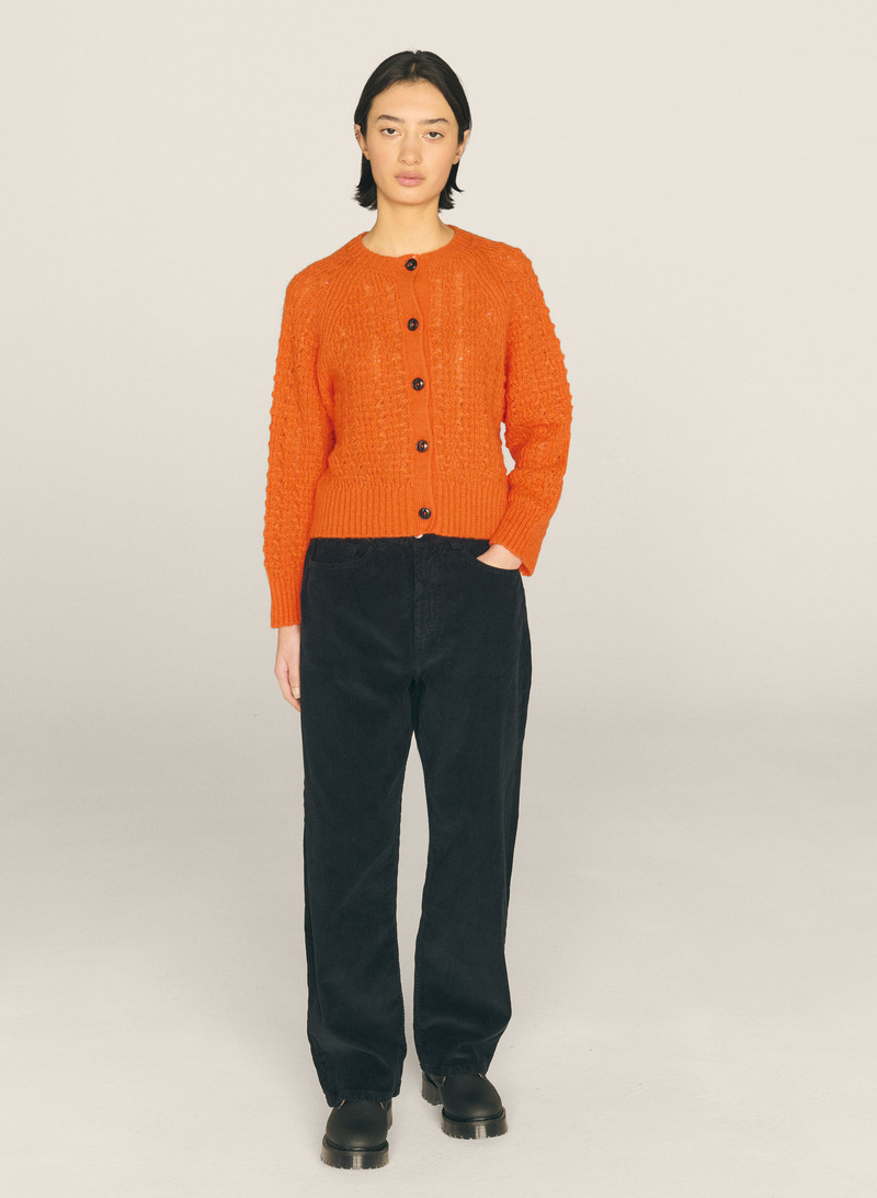 YMC Foxtail Knit Cardigan - Orange