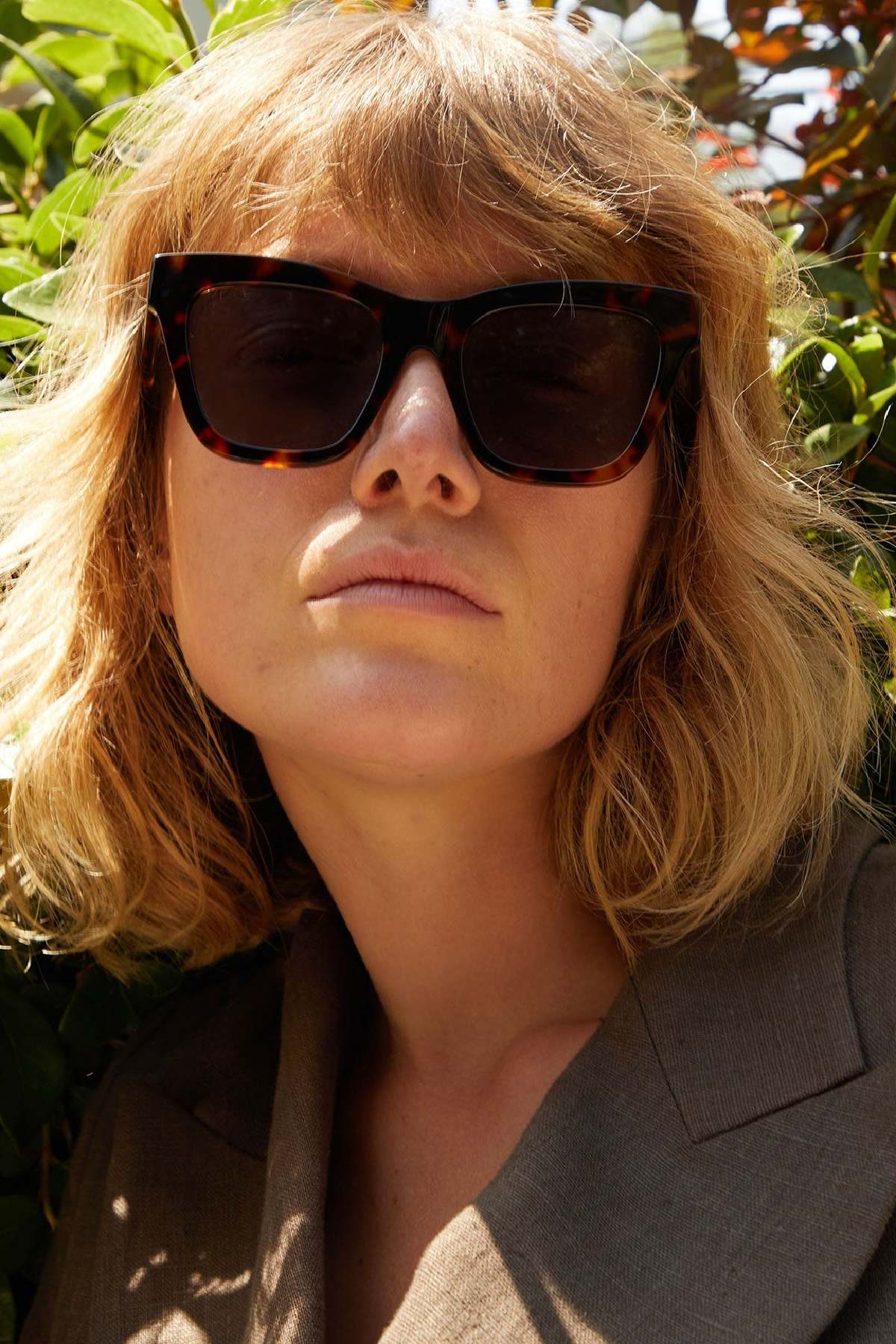 Clare V Tortoise Sunglasses Clare V. Jane Sunglasses in Sienna - Bliss Boutiques main image 3