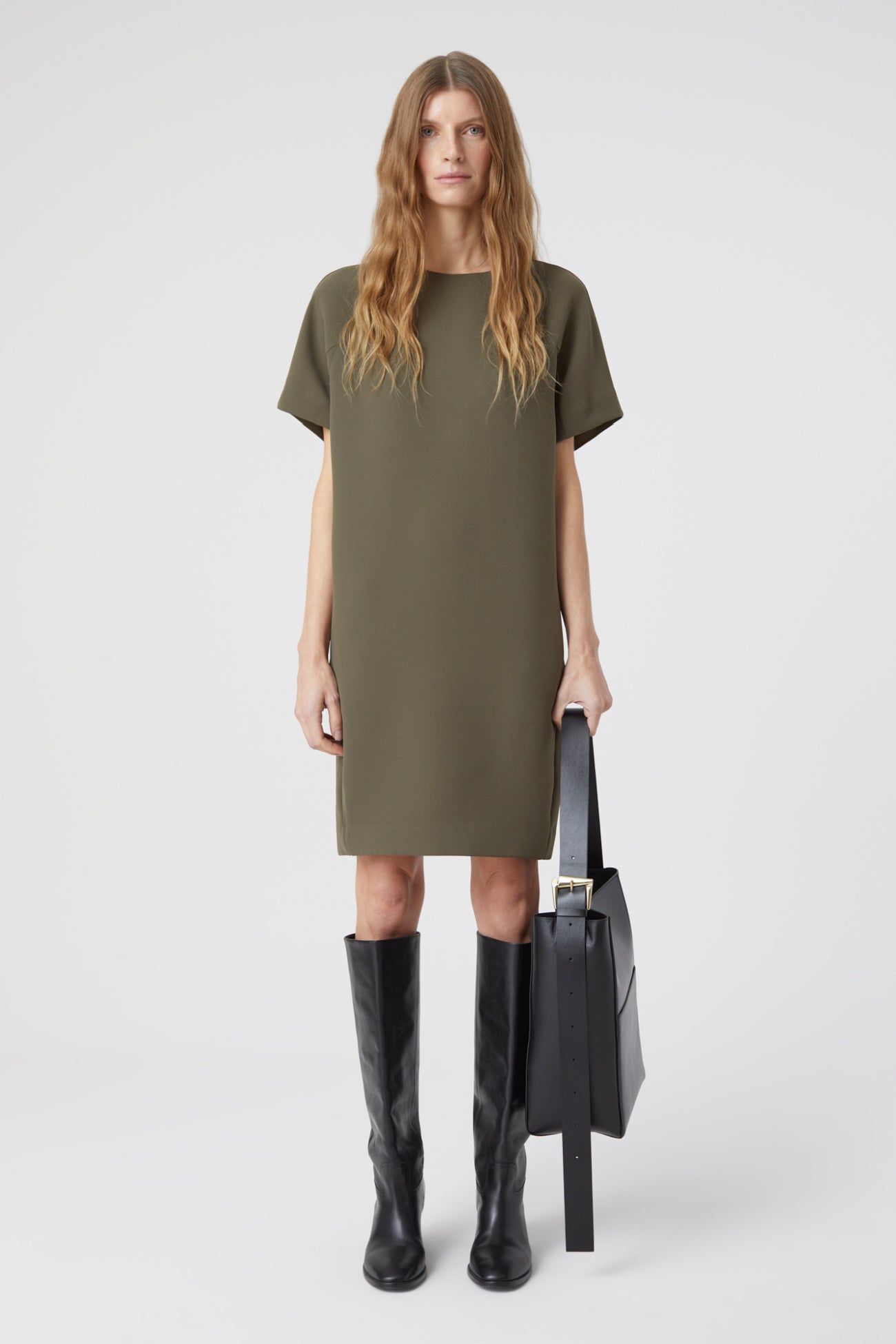 Closed Shift Dress - Army Green | Garmentory
