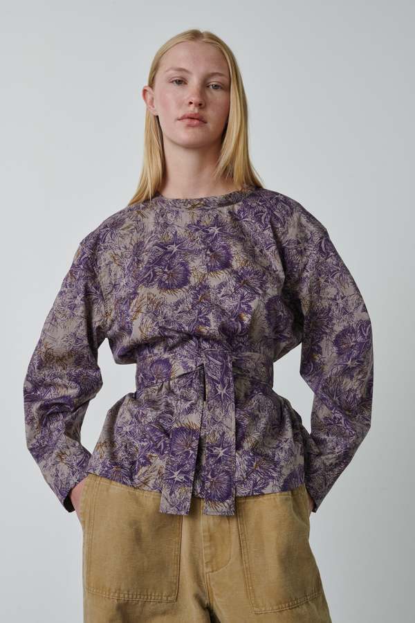 soeur Tapioka Blouse - Chestnut/Violet | Garmentory