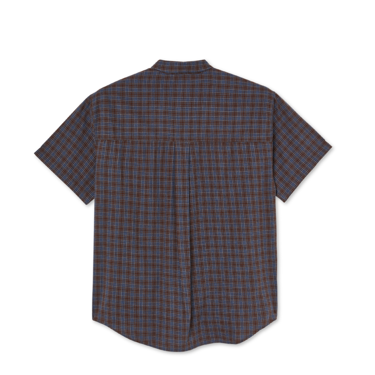 Polar Skate Co. Mitchell Poplin Shirt - Brown/Blue | Garmentory