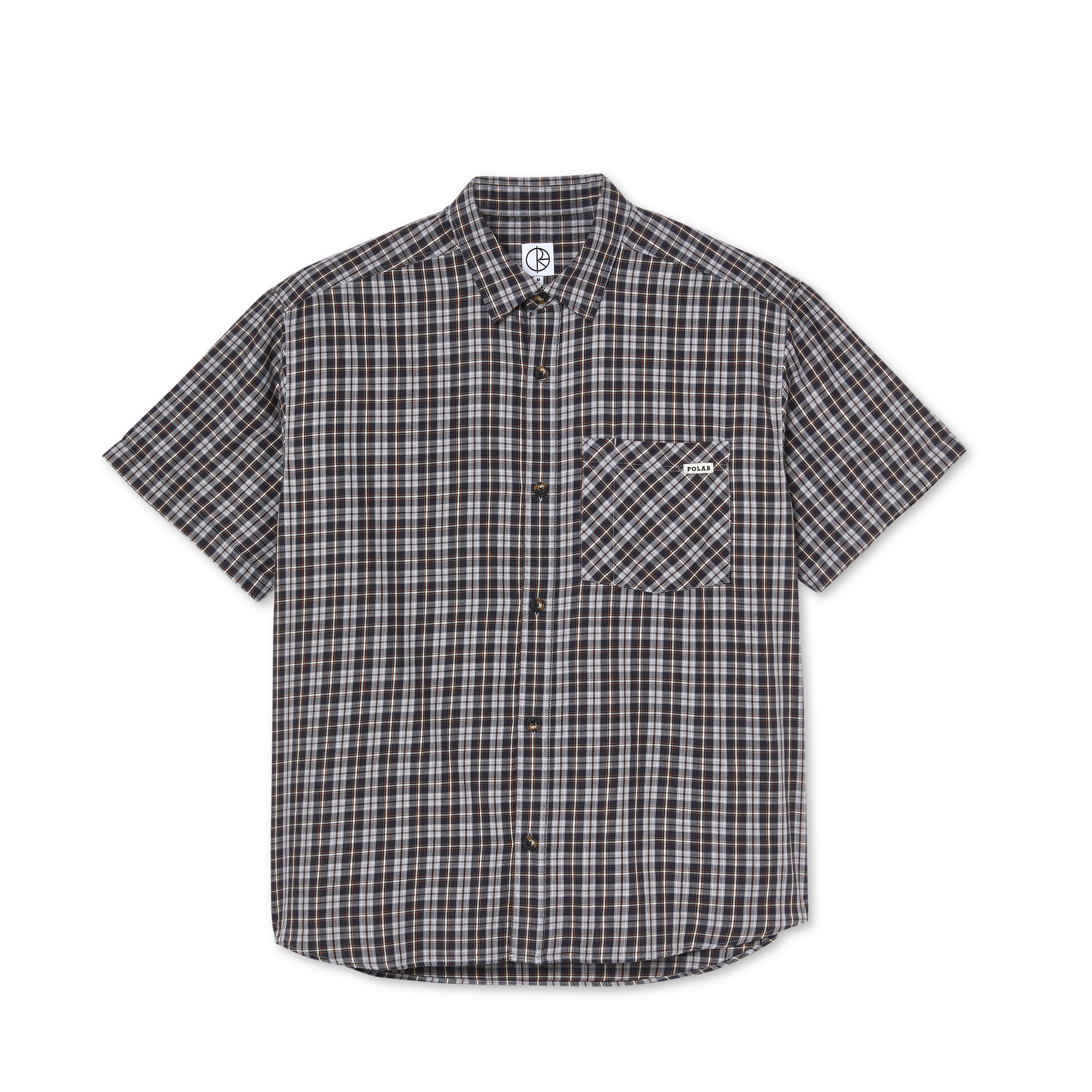 Polar Skate Co. Mitchell Poplin Shirt - Graphite/Gold | Garmentory