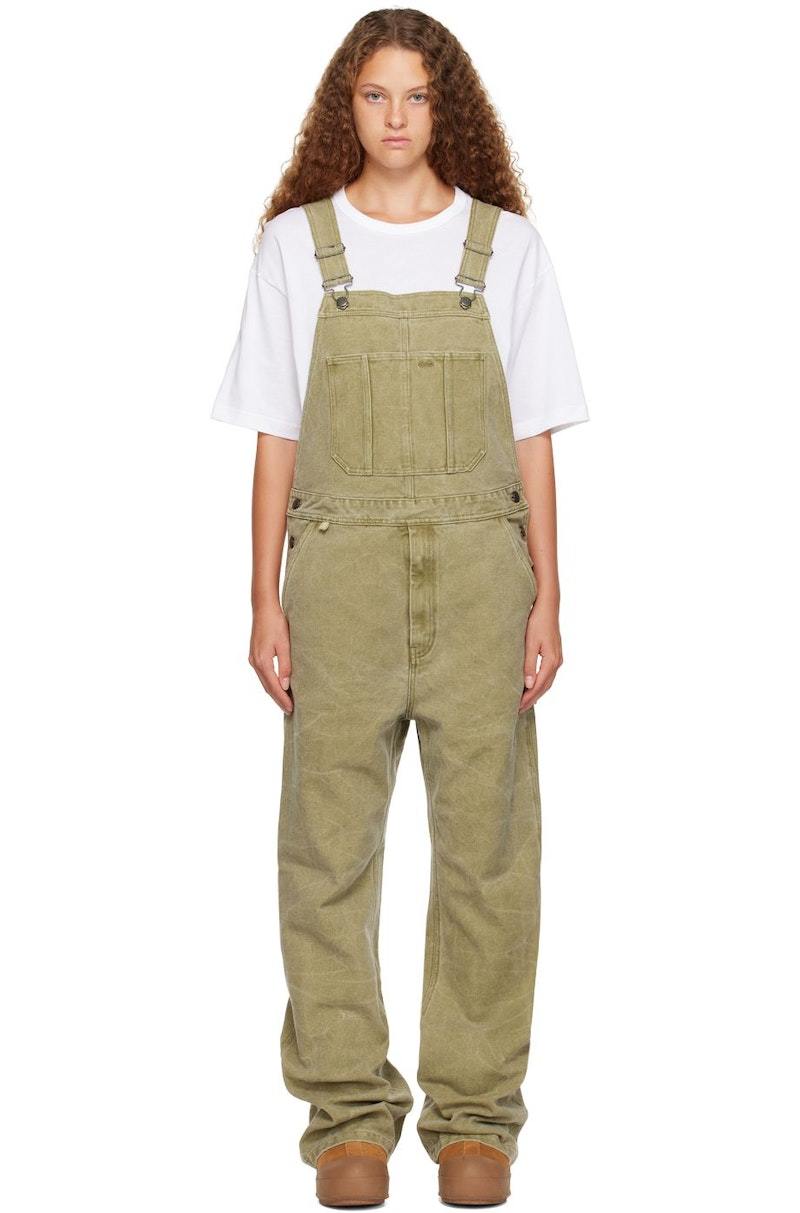 Acne Studios Faded Overalls - Khaki | Garmentory