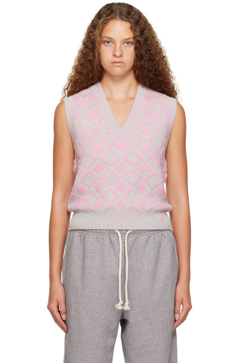 【送料&関税込】Acne Studios Layered-v-neck Vest Acne Studios Layered Vest In Aab Light Grey - 52% Off