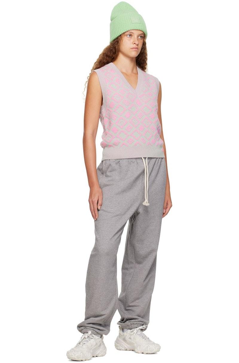 【送料&関税込】Acne Studios Layered-v-neck Vest ACNE STUDIOS Layered Cotton-Poplin And Cable-Knit Vest in