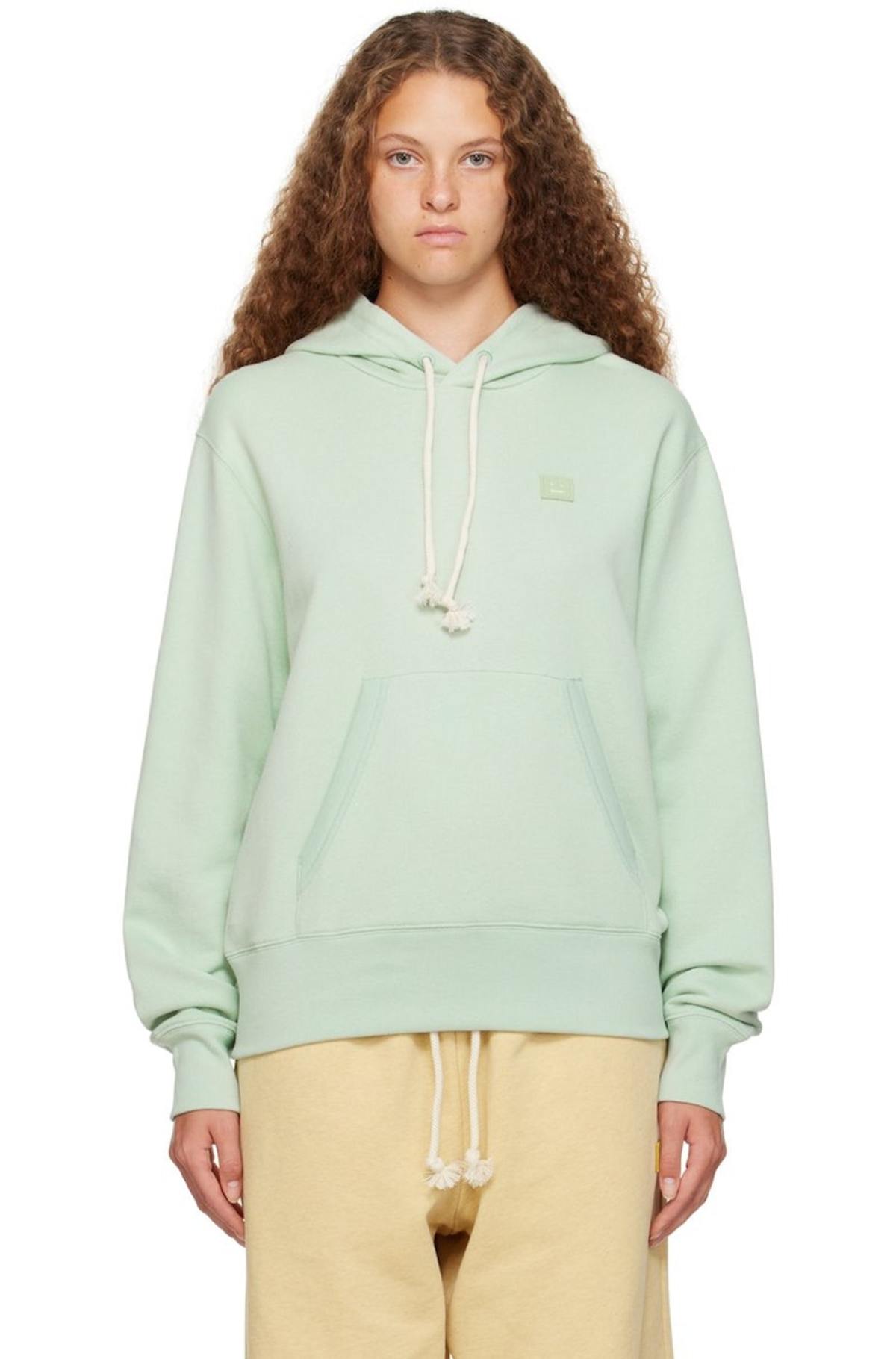 Acne Studios Patch Hoodie - Green | Garmentory