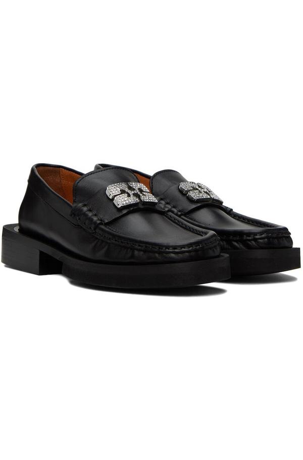 【関税＆送料込み】Ganni Moccasters GANNI Women's Embellished Moc Toe Loafers | Bloomingdale's