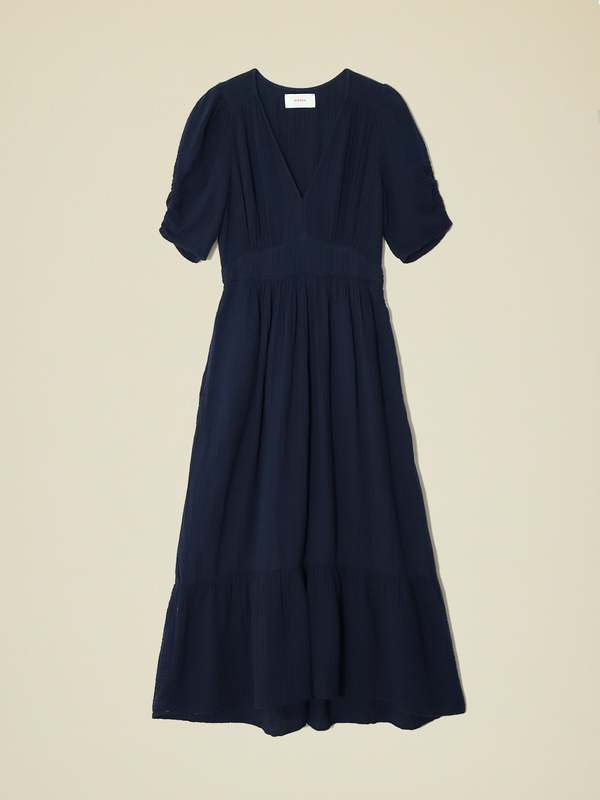 knee length dresses for ladies Brinley V-Neck Midi Dress