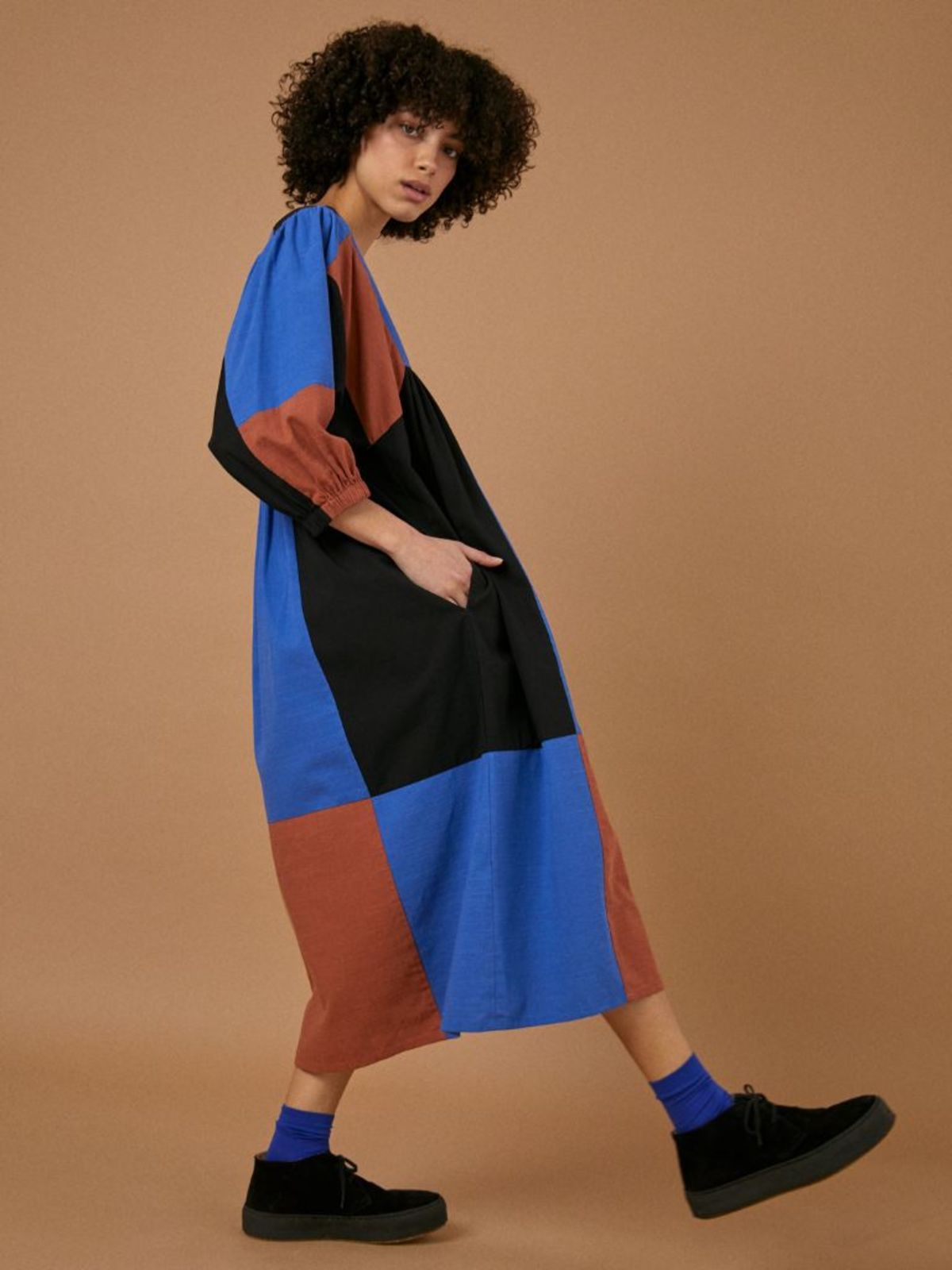 Sideline Betty Dress - Mixed Patchwork | Garmentory